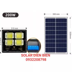 Đèn pha năng lượng mặt trời 200W 4K Mayor Wolf