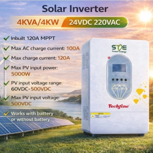 Bộ sản phẩm năng lượng Mặt trời mini 4,2kW: Biến tần điện mặt trời STE TECHFINE công suất 4200VA– 4.2kW